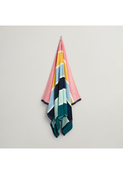 Unisex Renkli Çizgili Havlu