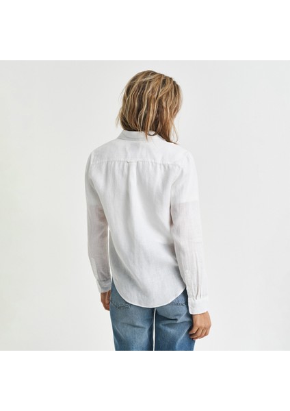 Kadın Beyaz Regular Fit Klasik Yaka Gömlek modelleri
