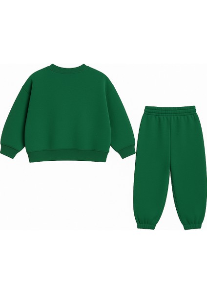Çocuk Eşofman Takımı 2’li Oversize Sweat & Jogger – Yeşil | La’cıel Mood fırsatları