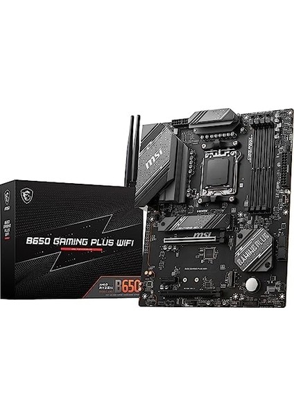 Msı MB B650 Gamıng Plus Wıfı Am5 Ddr5 6000MHZ(OC) HDMI Dp 2xm.2 Usb3.2 2.5g Lan Wıfı 6e Atx Anakart fiyatları