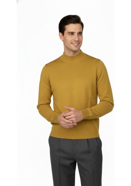 Erkek Kışlık Yarım Balıkçı Yaka Kazak Pamuklu Marina Örme Uzun Kollu Düz Renk Rahat Kesim modelleri