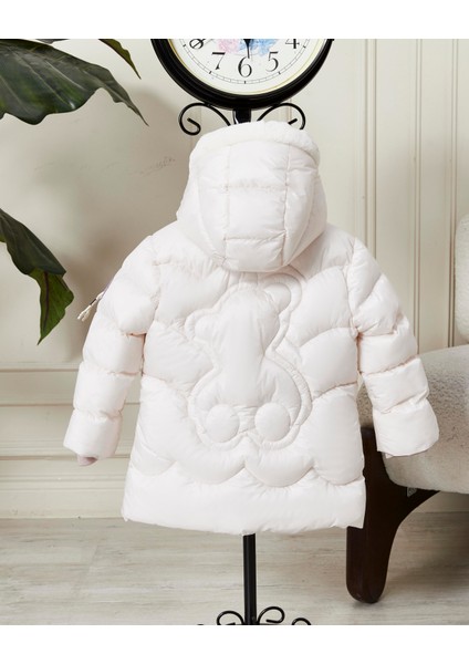 Kız Bebek Kapüşonlu Fermuarlı Şişme Mont 51351 fiyatları