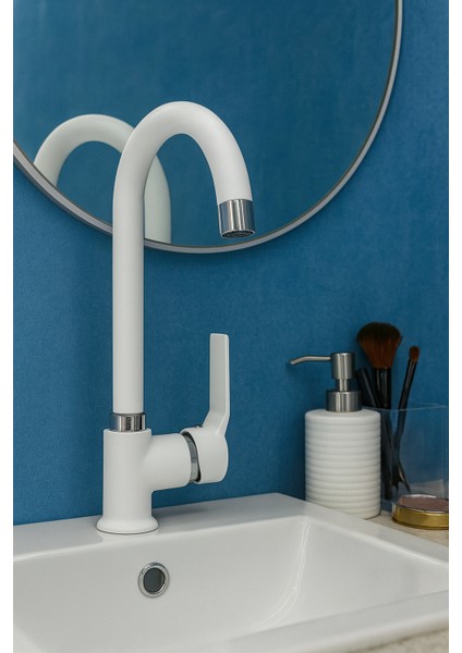 Dalyan Mat Beyaz Nano Teknoloji Lavabo Bataryası DL-317 fiyatları