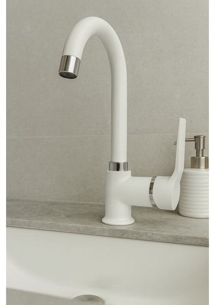 Dalyan Mat Beyaz Nano Teknoloji Lavabo Bataryası DL-317 fırsatları