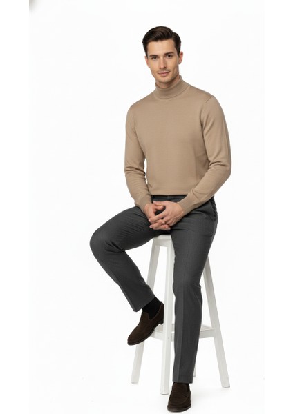 Erkek Kışlık Yarım Balıkçı Yaka Kazak Pamuklu Marina Örme Uzun Kollu Düz Renk Rahat Kesim modelleri