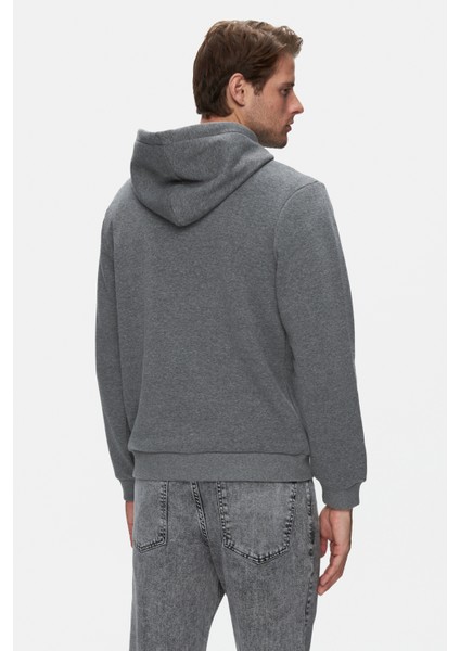 Jepsen Koyu Gri Kapüşonlu Nakışlı Standard Fit Erkek Sweatshirt modelleri