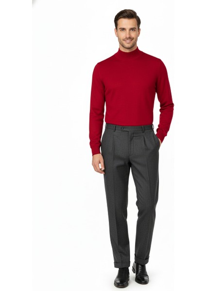 Erkek Kışlık Yarım Balıkçı Yaka Kazak Pamuklu Marina Örme Uzun Kollu Düz Renk Rahat Kesim indirimleri