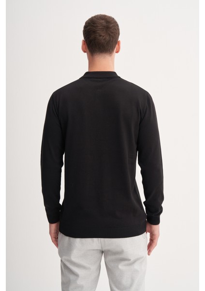 Caz 33015 Polo Yaka Düğmeli Pamuk Erkek Triko Kazak modelleri