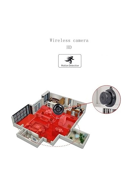 Mini Kamera Full Hd 1080P Kablosuz Güvenlik Kamerası Ip Kamera Taşınabilir Ev Kamera, Iç ve Dış Mekan Için Gece Görüş ve Alarm ile modelleri