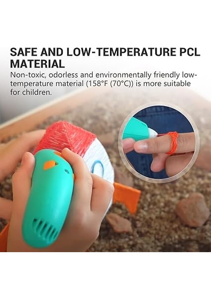 Start+3d Kalem Için 32 Renk 3D Kalem Filament Dolum, Düşük Baskı Sıcaklığı 2.5mm Pcl Filament, Her Renk 15CM x 5 Adet, Toplam 160 Adet 2400 cm (Mixcolor2) fırsatları