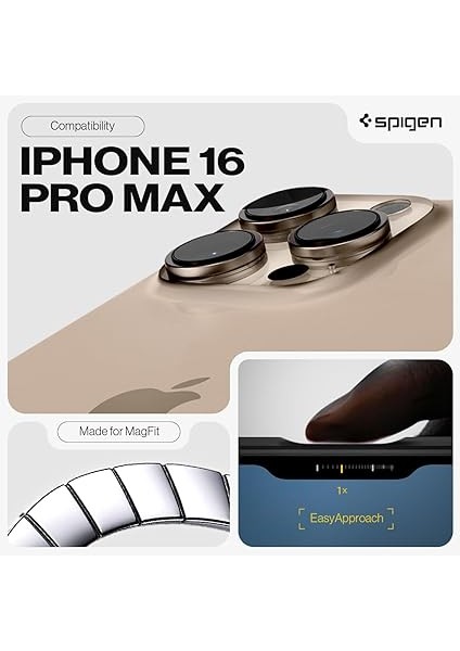 iPhone 16 Pro Max ile Uyumlu Ekstra Dayanıklı Magsafe Kılıf Tough Armor Ai Hava Kanalı Teknolojisi Askeri Sınıf Koruma Magfit Kickstand'lı Frost Black Çift Katman Kapak - ACS08502 fiyatları