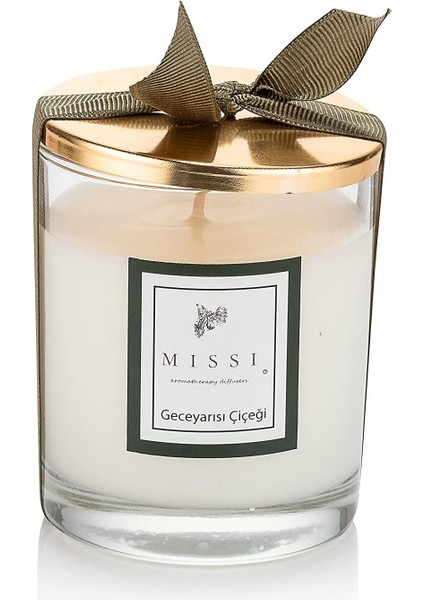 Geceyarısı Çiçeği Kokulu Vegan Mum (140 Gr)