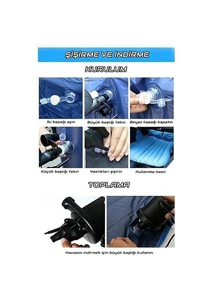 Içi Şişme Yatak Otomobil Arka Koltuk Yatakğı modelleri