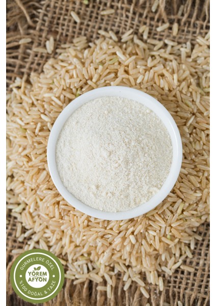 Yörem Afyon Meşhur Edirne Yöresinden Organik Tarım Mahsulü Glütensiz Pirinç Unu, Tozu (Oryza Sativa) | 450GR. fiyatları