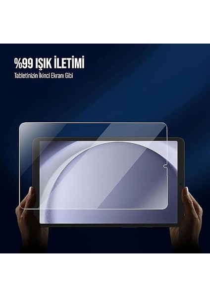 Samsung Tablet Için Tasarlanmış Uçtan Kenara Kapsama Tam Koruma Dayanıklı Temperli Cam (Galaxy Tab A9 X110) indirimleri