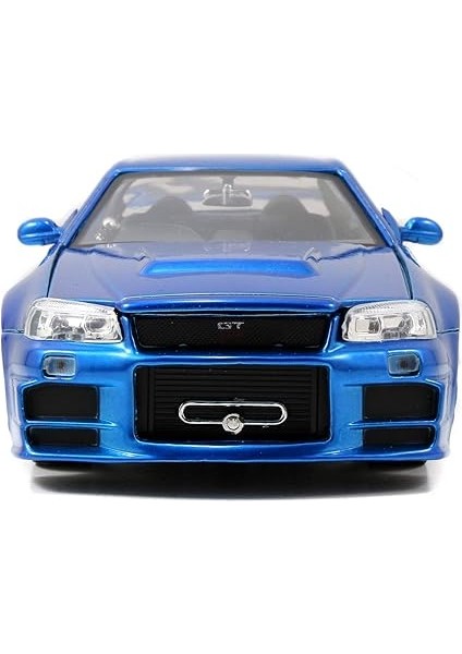 Toys Fast & Furious Fits Nissan Skyline Gt-R (R34) Die-Cast Car, 1:24 Scale Blue fiyatları