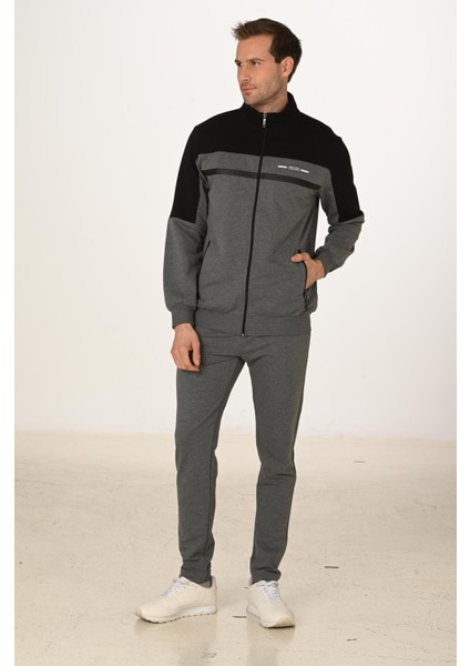 Büyük Beden Pamuklu Erkek Eşofman Takımı Antrasit M. 5279B-A fiyatları