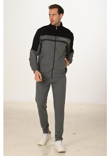 Büyük Beden Pamuklu Erkek Eşofman Takımı Antrasit M. 5279B-A modelleri