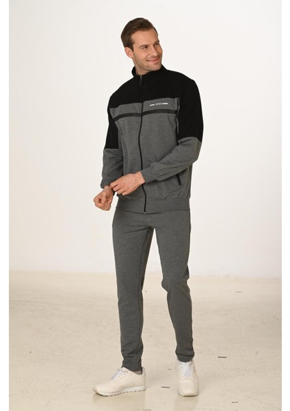 Büyük Beden Pamuklu Erkek Eşofman Takımı Antrasit M. 5279B-A indirimleri