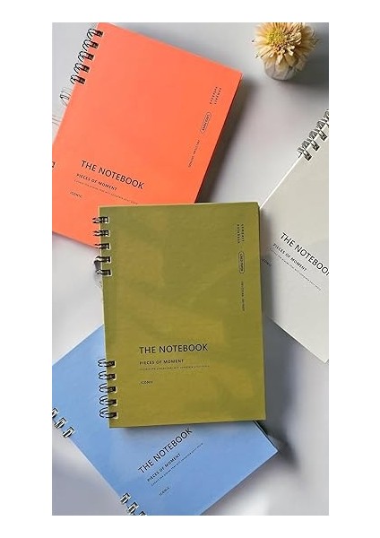 Tanıtım Spiralli 80 Yaprak Kareli A5 Defter, Not Defteri, Okul Defteri, 4 Farklı Renk Seçeneği (03 Olive Green) modelleri