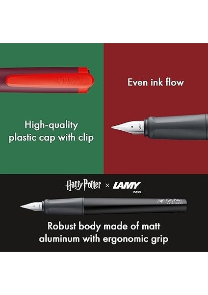 Nexx Dolma Kalem Alüminyum Gövde, M Uç, Gryffindor indirimleri