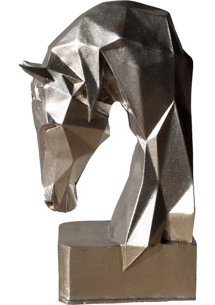 Kubik At Kitap Tutucu Biblo Gümüş