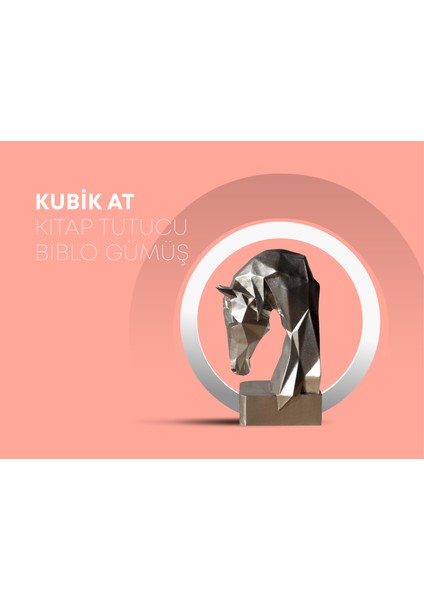 Kubik At Kitap Tutucu Biblo Gümüş fiyatları