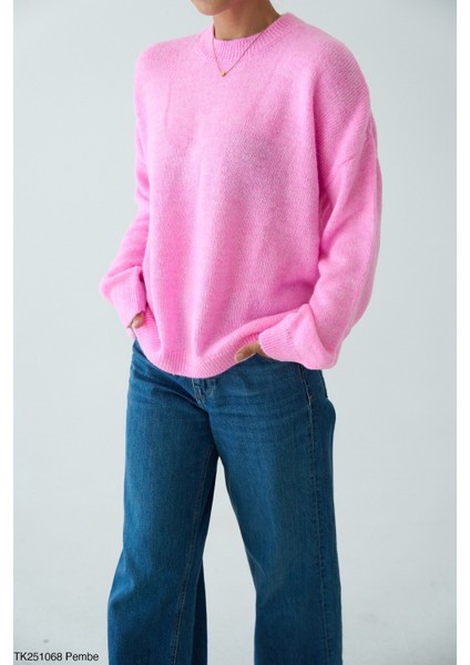 Kadın Bisiklet Yaka Basıc Kazak fiyatları