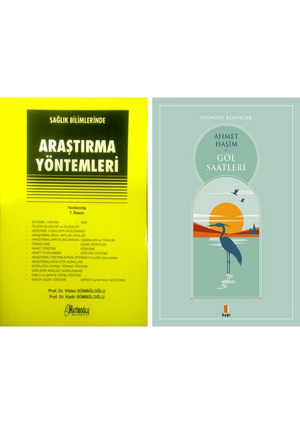 Sağlık Bilimlerinde Araştırma Yöntemleri + Göl Saatleri