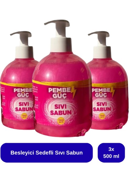 Besleyici Sedefli Sıvı Sabun 500 ml x 3 Adet