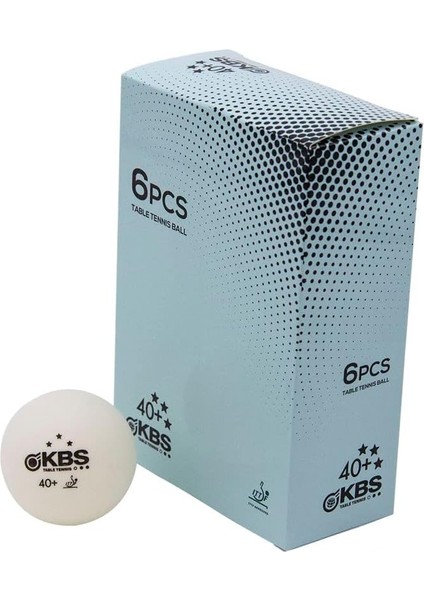 Kbs Ittf Onaylı Maç Topu 6'lı 40+