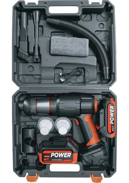 25.000MAH Çift Bataryalı Auhma 20.000PA Ultra Çekim Güçlü Çantalı Araç Temizleme Süpürgesi indirimleri