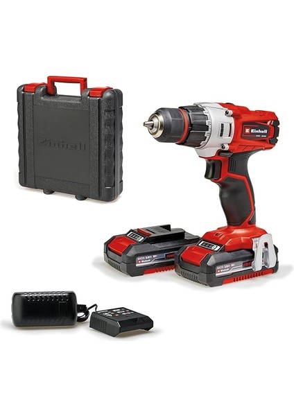 Akülü Vidalama Te-Cd 18/2 Li (2x 2,0 Ah) Power X-Change (18 V, 44 Nm, 10 mm Hızlı Açılan Mandren, 20 Tork Kademesi, 2 x 2.0 Ah Akü ve Şarj Cihazı Dahil)