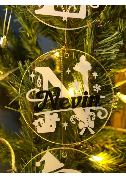 Hediyelik Pleksi Yılbaşı Ağaç Süs Aile Hatıra Süs indirimleri