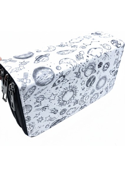 Üç Gözlü Lastikli Kalemlik Gezegenler Beyaz modelleri