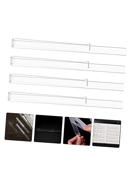 Nota Tutucu Klips Seti Kolay Okuma ve Taşınabilirlik Için Akrilik Müzik Sayfası Klipsleri fırsatları