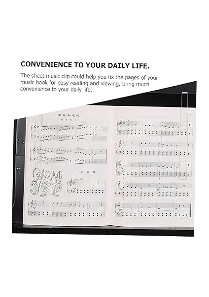 Nota Tutucu Klips Seti Kolay Okuma ve Taşınabilirlik Için Akrilik Müzik Sayfası Klipsleri indirimleri