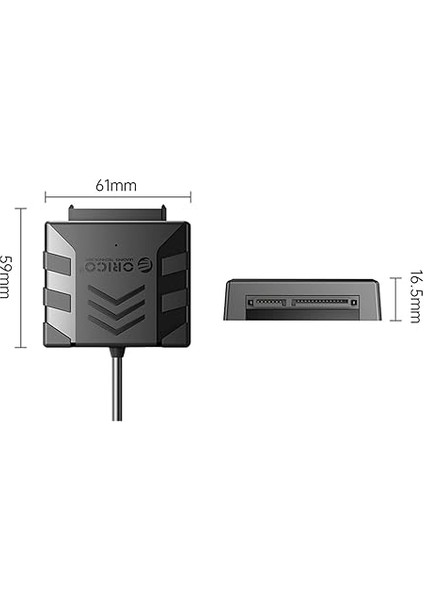 Type-C To Sata 3.0 5gbps Hdd/ssd Dönüştürücü Adaptör Siyah indirimleri