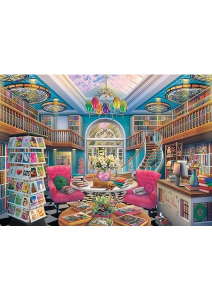 135681 16959 The Book Palace Yapboz 1000 Parça Yetişkinler ve 12 Yaşından Büyük Çocuklar Için, Siyah