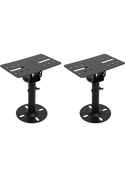 Duvar Montaj Hoparlör Braketi Sağlam Demir Yapısı, Kitaplık Profesyonel Hoparlörler Için Ayarlanabilir Tasarım, Geniş Uyumluluk, Çeşitli Ortamlar Için Uygun, 88LBS Yük Yatağı, 2 Taban 2 Destek fırsatları