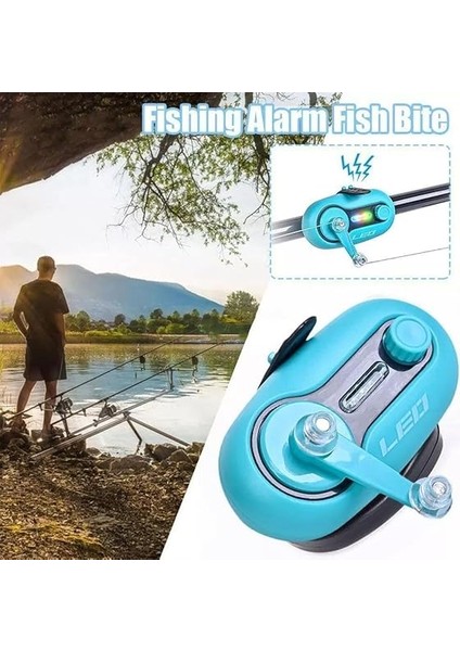 Yüksek Ses ve LED Işıklı Olta Kamış Balık Alarmı Kollu Hassas Rocker Alarm Kolay Kurulum modelleri