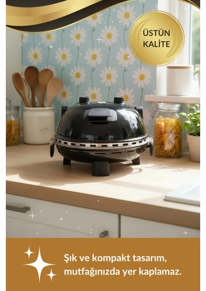 Dr.maya® | Taş Fırın Pizza Makinesi - Siyah indirimleri