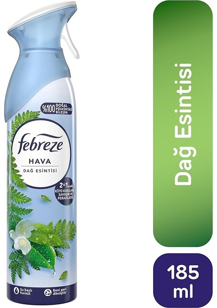 Hava Ferahlatıcı Sprey Oda Kokusu Dağ Esintisi 185 ml fiyatları