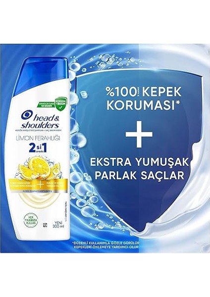 & Shoulders Limon Ferahlığı 2'si 1 Arada Yağlı Saçlar Için Kepeğe Karşı Etkili Şampuan 300ML modelleri
