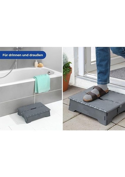 Katlanabilir Kaymaz Tabanlı Basamak – Taşıma Saplı, Banyo, Balkon, Küvet ve Veranda Için Katlanabilir – 28X40 cm fırsatları