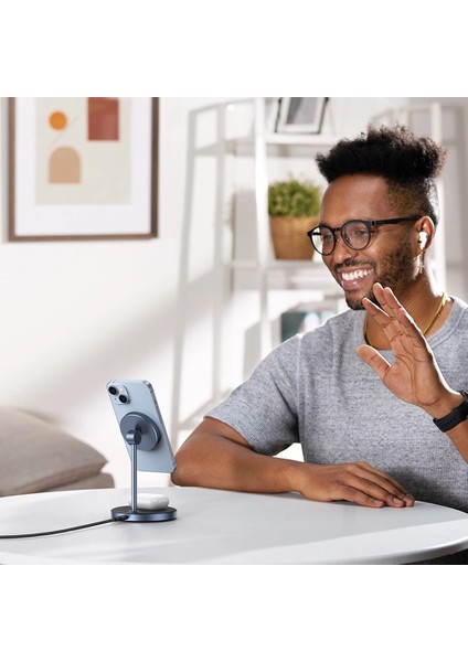 2-In-1 20W Magsafe Telefon Standı Kablosuz Wireless Şarj Özellikli, 90668 modelleri