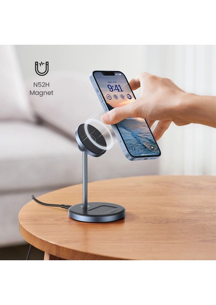 2-In-1 20W Magsafe Telefon Standı Kablosuz Wireless Şarj Özellikli, 90668 indirimleri