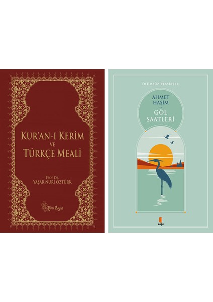 Kuran-I Kerim Küçük Metinli Kırmızı - Türkçe Meali + Göl Saatleri