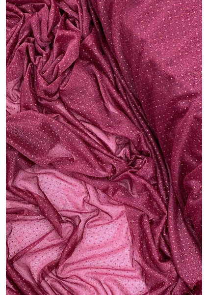 Litaetrend Yağmur Damlası Simli Abiye Elbise Şallık Tül Kumaş Bordo 23 fiyatları