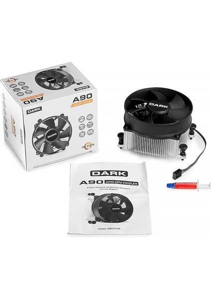 9cm Amd Işlemciler Ile Uyumlu Pwm Fanlı Işlemci Soğutucu (DKCCA90)